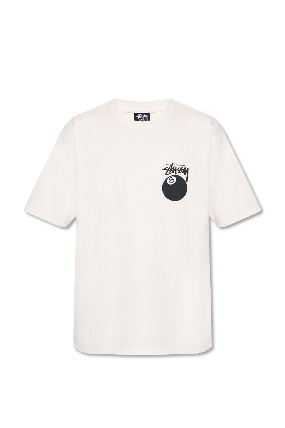 White T-shirt with logo Stussy - Vitkac GB